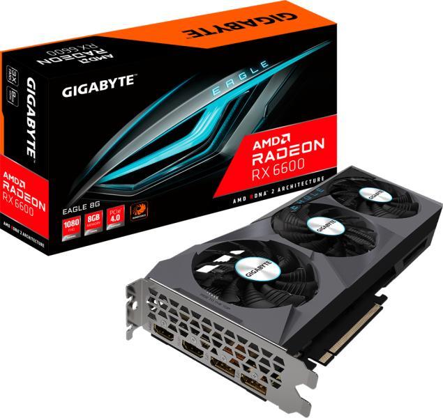 GIGABYTE Radeon RX6600 Eagle 8G 【ジャンク扱い】 GIGABYTE Radeon EAGLE RX 6600 8GB GDDR6 128bit (GV-R66EAGLE-8GD