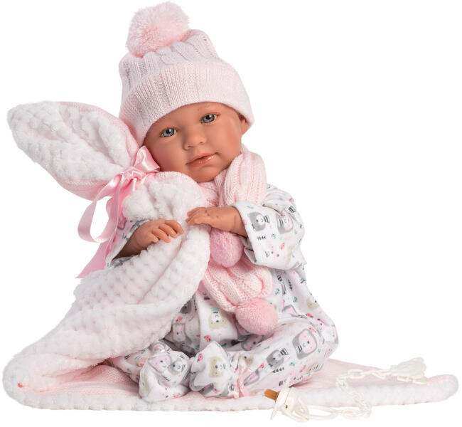 Vásárlás: Llorens Mimi újszülött síró baba macis pizsamával és takaróval -  42 cm (74084) Játékbaba árak összehasonlítása, Mimi újszülött síró baba  macis pizsamával és takaróval 42 cm 74084 boltok