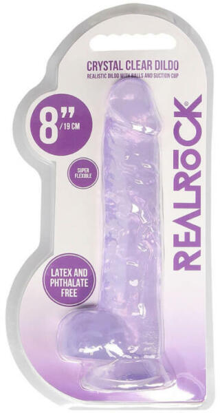 Vásárlás: RealRock Chrystal Clear Dildo 8" Műpénisz, dildo árak  összehasonlítása, Chrystal Clear Dildo 8 boltok