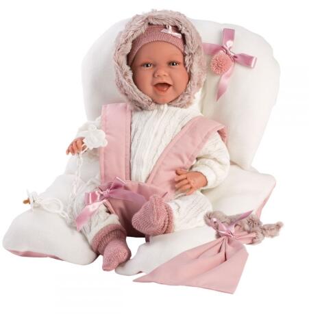 Vásárlás: Llorens Mimi újszülött kacagó baba babapárnával - 42 cm (74078)  Játékbaba árak összehasonlítása, Mimi újszülött kacagó baba babapárnával 42  cm 74078 boltok