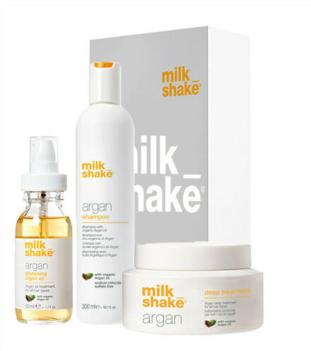 Milk Shake - Kit pentru hidratare si reparare Milk Shake Argan Oil Sampon  300 ml + Masca 200 ml + Ulei 50 ml (Tratament pentru par, conditioner  pentru par, masca de par) - Preturi