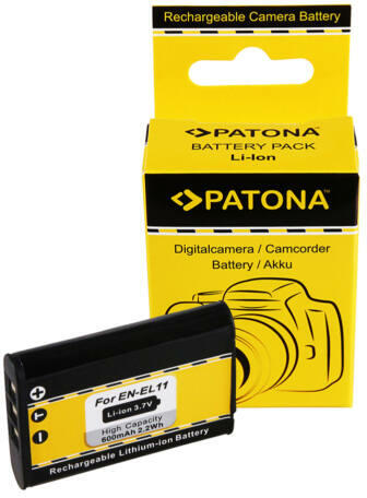 PATONA Nikon Coolpix S560 S550 S-560 S-550 EN-EL11 ENEL11 600mAh / 3.7V /  2.2Wh Li-Ion akkumulátor / akku - Patona (PT-1073) vásárlás, olcsó  Fényképező, kamera akkumulátor árak, akciók