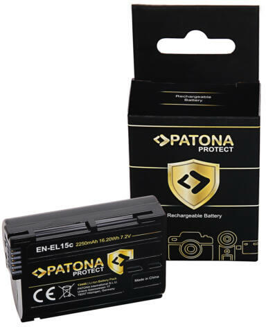 PATONA Protect Akku Nikon Z5 Z6 Z7 D500 D800 D850 D7000 D7100 D7200  VFB12802 - Patona Protect (PT-13445) vásárlás, olcsó Fényképező, kamera  akkumulátor árak, akciók