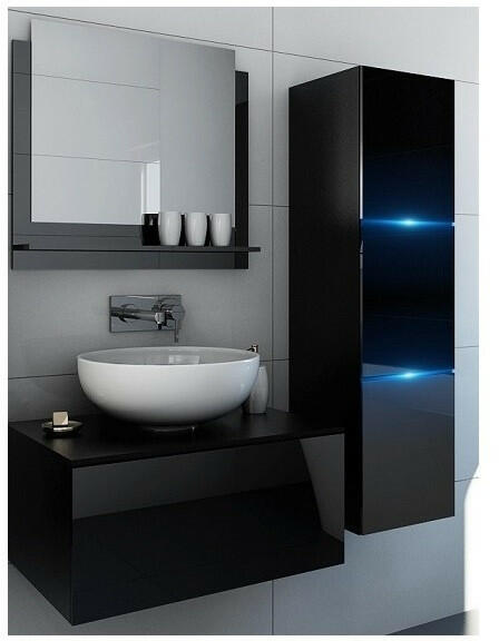 Vásárlás: Prince LIKE I 60 Magasfényű fekete fürdőszoba bútor (L60 / 1-8 /  HG / WB / 1) Fürdőszoba bútor árak összehasonlítása, LIKE I 60 Magasfényű fekete  fürdőszoba bútor L 60 1 8 HG WB 1 boltok