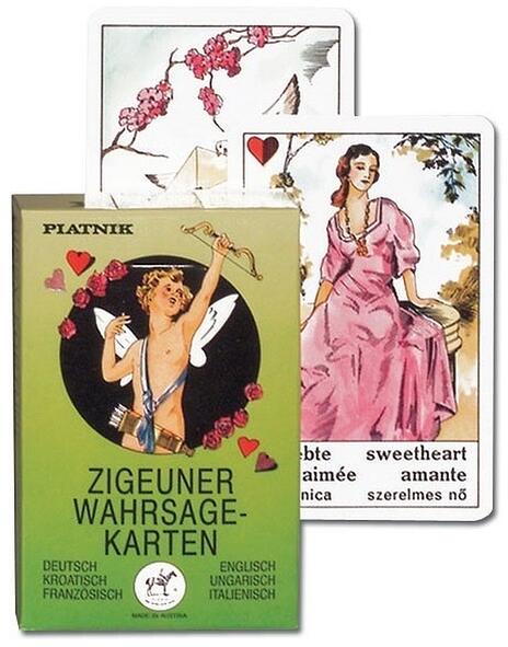 Piatnik Piatnik: Cărți de ghicit țigănești - în lb. germană, croată,  franceză, engleză, maghiară și italiană (190117) (Carti de joc) - Preturi