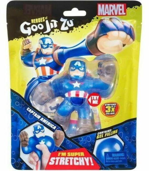 Heroes of Goo Jit Zu: Nyújtható akciófigura - Amerika kapitány (41057)