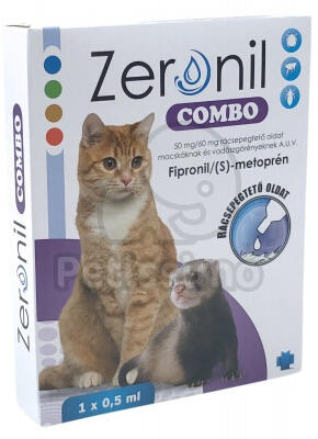 Zeronil Combo за котки 1 x 0, 5 мл Препарати против паразити за котки Цени,  оферти и мнения, списък с магазини, евтино Zeronil Combo за котки 1 x 0, 5  мл