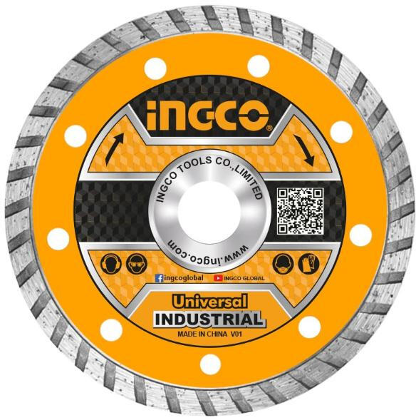 INGCO Disc diamantat de taiere continuu, Universal, TURBO, 115mm, 125mm,  230mm (DMD031152) (Disc de taiere) - Preturi