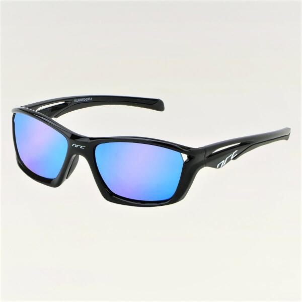 NRC - ochelari de soare RX1. BKCO. POL, lentile polarizate Zeiss verde  albastru cobalt - rama neagra (Ochelari bicicleta) - Preturi