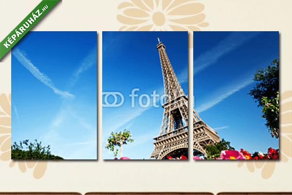 Vásárlás: Többrészes Vászonkép, Premium Kollekció: Eiffel-torony, Párizs,  Franciaország(125x60 cm, L02) Grafika, falikép árak összehasonlítása,  Többrészes Vászonkép Premium Kollekció Eiffel torony Párizs Franciaország  125 x 60 cm L 02 boltok
