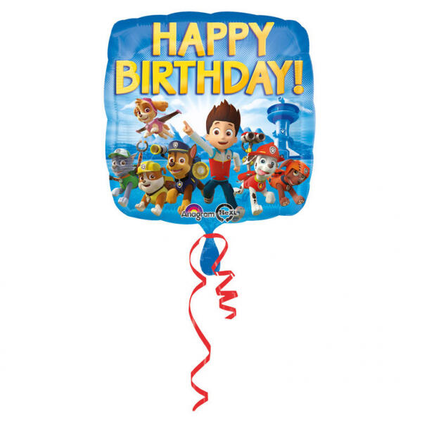 Paw Patrol Happy Birthday fólia lufi, 17