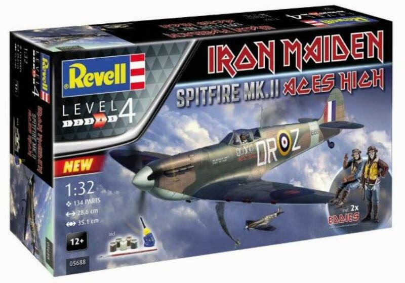 Vásárlás: Revell 1: 32 Iron Maiden Spitfire Mk. II Aces High SET repülő  makett (5688) Makett árak összehasonlítása, 1 32 Iron Maiden Spitfire Mk II  Aces High SET repülő makett 5688 boltok