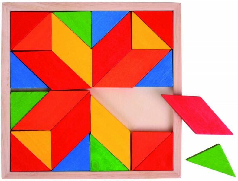 Bigjigs Toys Mozaic din lemn, 24 piese, 3 - 7 ani (BJ246) (Puzzle) - Preturi