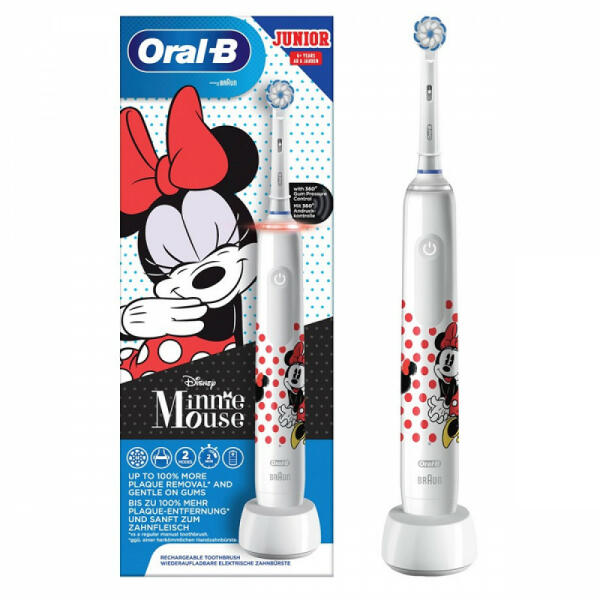 Oral-B PRO 3 Junior Sensi UltraThin Minnie Mouse elektromos fogkefe  vásárlás, olcsó Oral-B PRO 3 Junior Sensi UltraThin Minnie Mouse elektromos  fogkefe árak, akciók