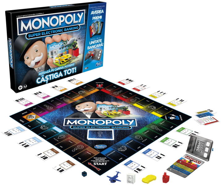Hasbro Monopoly Super Electronic Banking - Câștiga tot! (E8978) (Joc de  societate) - Preturi