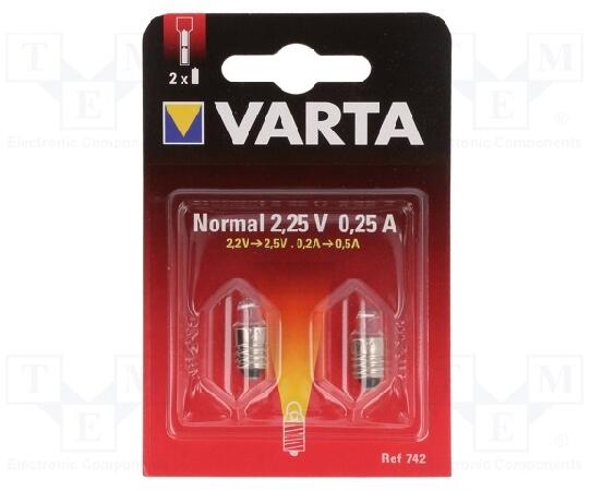 Vásárlás: VARTA 742 elemlámpa izzó 2, 25V 0, 3A BL2 Izzó, fénycső árak  összehasonlítása, 742 elemlámpa izzó 2 25 V 0 3 A BL 2 boltok