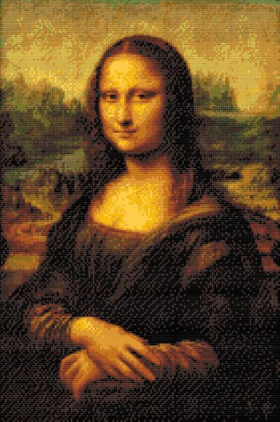 Vásárlás: Gyémántszemes festmény - Leondardo da Vinci: Mona Lisa Méret:  40x60cm, Keretezés: Keret nélkül (csak a vászon) Kreatív játék árak  összehasonlítása, Gyémántszemes festmény Leondardo da Vinci Mona Lisa Méret  40 x 60