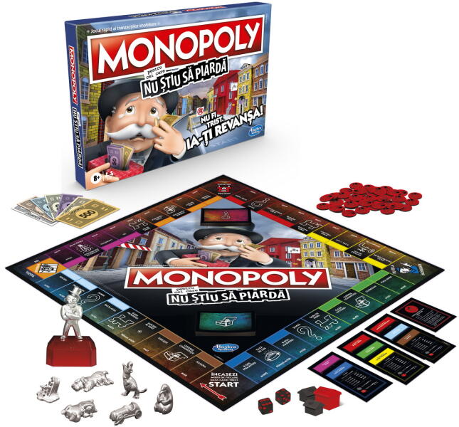 Hasbro Monopoly - Pentru cei care nu ştiu să piardă (E9972) (Joc de  societate) - Preturi