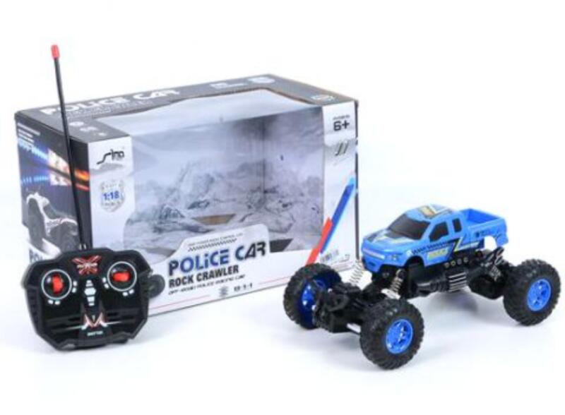 RC Távirányítós rendőrségi crawler terepjáró 1:18 (MKL143672)
