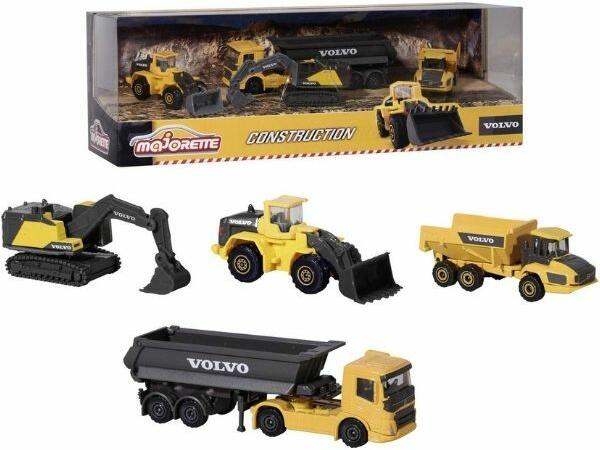 Majorette Volvo Edition építőipari munkagépek 4db-os szett (212057287)
