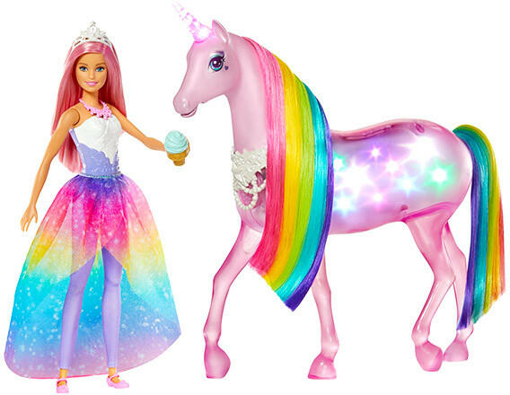 Vásárlás: Mattel Barbie - Csillámfény unikornis babával Barbie baba árak  összehasonlítása, Barbie Csillámfény unikornis babával boltok