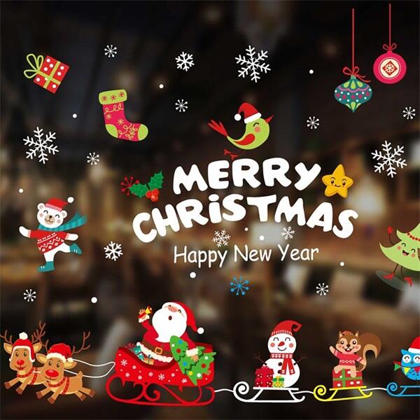 Merry Christmas feliratú ablakdísz (173-15)