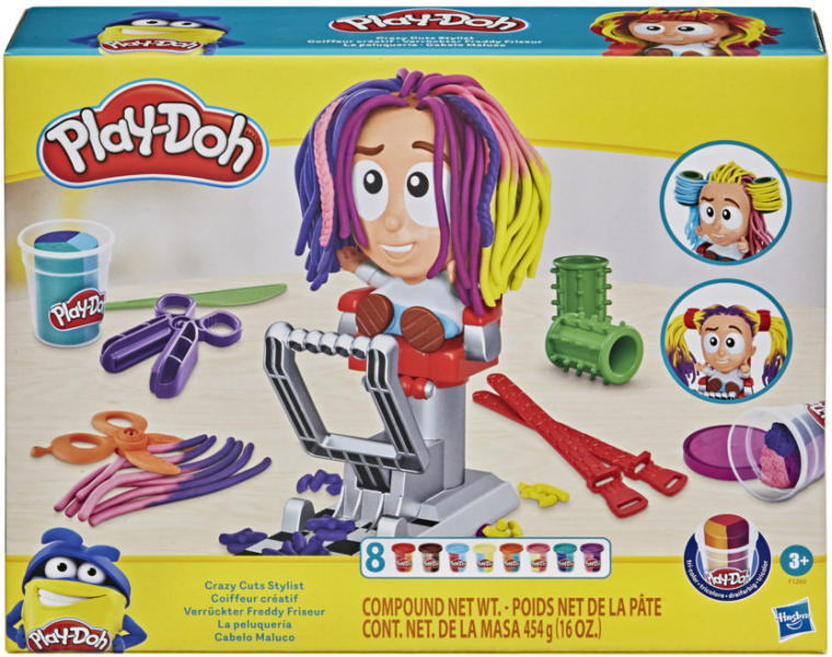 Play-Doh Crazy Cuts Stylist fodrász gyurmakészlet (F1260)