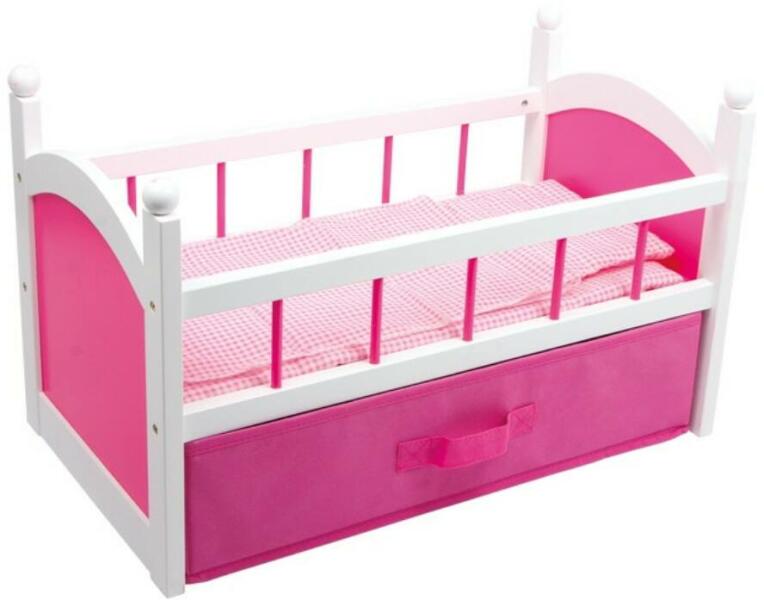 Vásárlás: Legler Játék babaágy ágyneműtartós fajáték (L2936) Játékbaba  felszerelés árak összehasonlítása, Játék babaágy ágyneműtartós fajáték L  2936 boltok