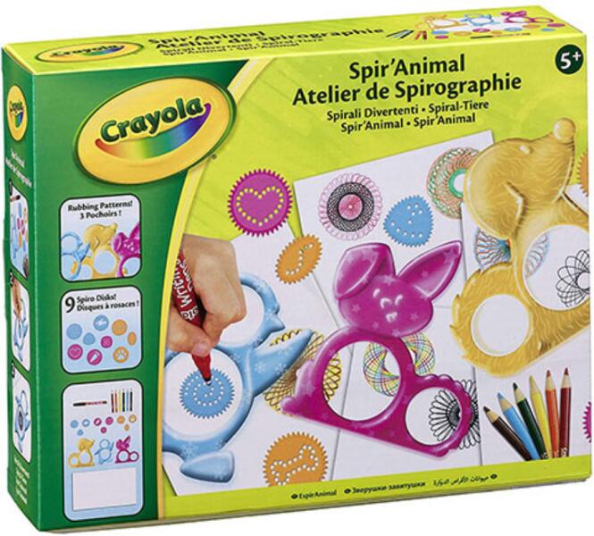 Vásárlás: Crayola Spirál állatok rajz sablon készlet (12347) Kreatív játék  árak összehasonlítása, Spirál állatok rajz sablon készlet 12347 boltok