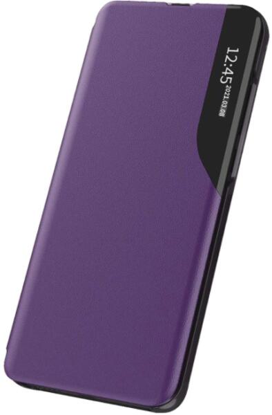 Husa Flip din Piele compatibila cu Samsung Galaxy A20e, S-View, Smart  Stand, Mov (Husa telefon mobil) - Preturi
