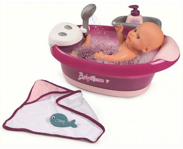 Vásárlás: Smoby Baby Nurse: baba fürdőkád hidromasszázzsal és zuhanyzóval  (7600220362) Játékbaba árak összehasonlítása, Baby Nurse baba fürdőkád  hidromasszázzsal és zuhanyzóval 7600220362 boltok