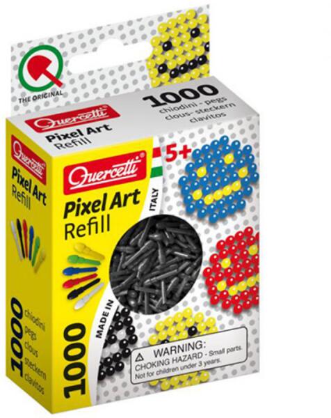 Pixel Art pötyi utántöltő 4mm 1000 db-os - fekete (2478)