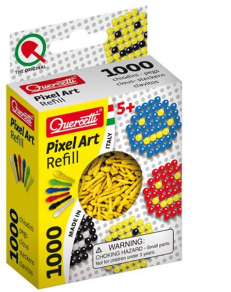 Pixel Art pötyi utántöltő 4mm 1000 db-os - sárga (2476)