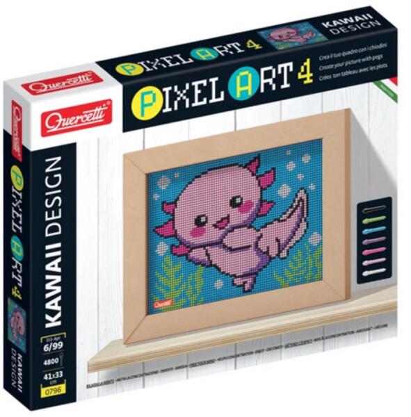 Pixel Art 4 Kawaii Axolotl pötyi (0796)
