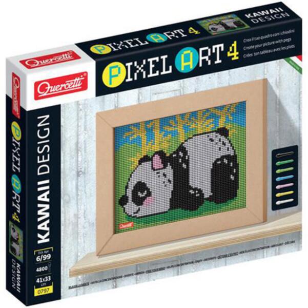 Pixel Art 4 Kawaii Panda pötyi (0797)