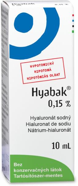 Vásárlás: Hyabak nedvesítő szemcsepp 10ml Műkönny, szemcsepp árak  összehasonlítása, Hyabak nedvesítő szemcsepp 10 ml boltok