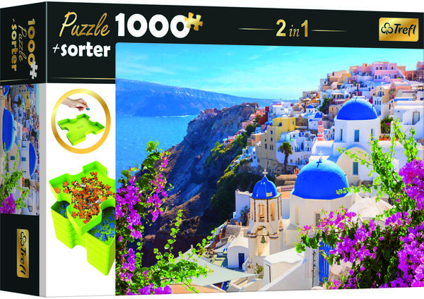 Trefl Trefl: Grecia, Santorini - puzzle cu 1000 de piese + tăviță sortator  cadou (10657) (Puzzle) - Preturi