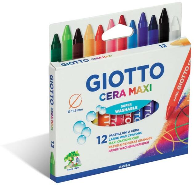 GIOTTO Set 12 creioane cerate Maxi Giotto (Creion) - Preturi
