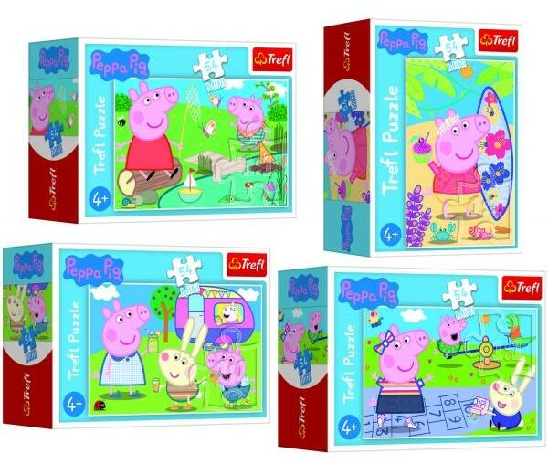 Peppa malac boldog napja mini puzzle 54 db-os - többféle (54169)