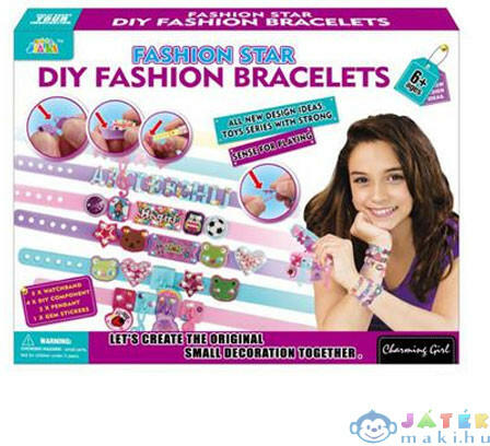 Fashion Star karkötokészítő szett betűkkel és kiegészítőkkel (MKL072572)
