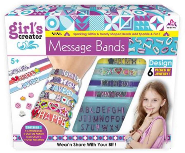 Girl's Creator karkötő készítő szett betűs gyöngyökkel (MKL379310)