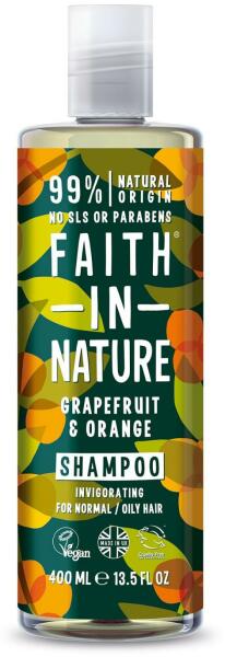 Grapefruit Orange természetes sampon normál és zsíros hajra 400 ml