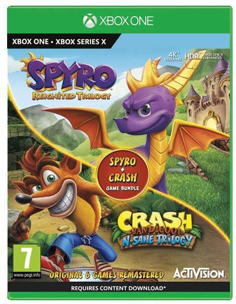 Vásárlás: Activision Crash Bandicoot N.Sane Trilogy + Spyro Reignited  Trilogy (Xbox One) Xbox One játék árak összehasonlítása, Crash Bandicoot N  Sane Trilogy Spyro Reignited Trilogy Xbox One boltok