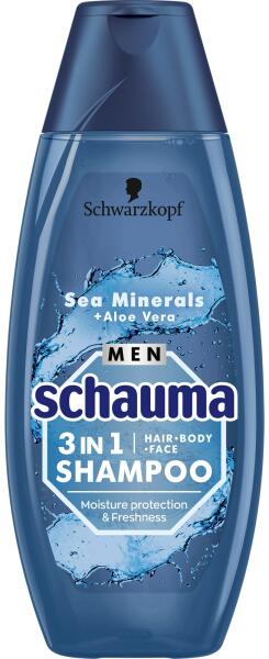 MEN hidratáló sampon tengeri ásványokkal és aloe verával 400 ml