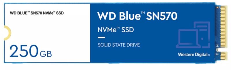 Vásárlás: Western Digital WD Blue SN570 250GB M.2 (WDS250G3B0C) Belső SSD  meghajtó árak összehasonlítása, WD Blue SN 570 250 GB M 2 WDS 250 G 3 B 0 C  boltok