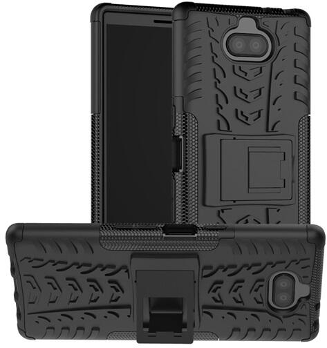 Vásárlás: Gigapack Defender műanyag telefonvédő (közepesen ütésálló,  szilikon belső, kitámasztó, autógumi minta) FEKETE Sony Xperia 10 plus  (L4213) (GP-84653) Mobiltelefon tok árak összehasonlítása, Defender műanyag  telefonvédő közepesen ütésálló ...