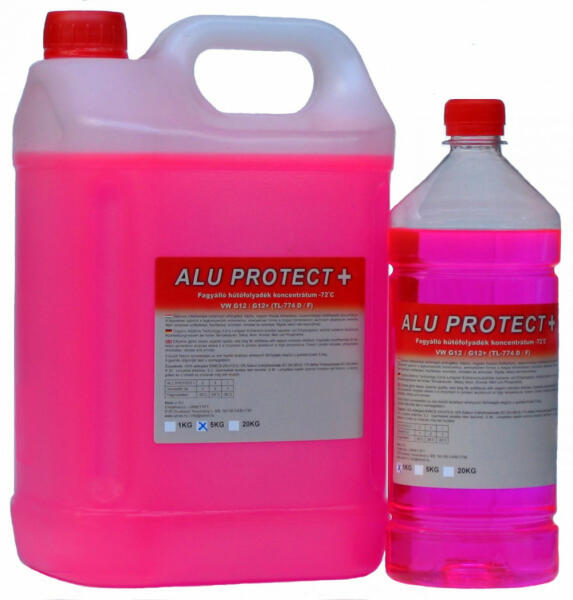 Vásárlás: Alu Protect + 72 Fagyálló koncentrátum G12 -72°C 20kg Fagyálló  folyadék árak összehasonlítása, 72 Fagyálló koncentrátum G 12 72 C 20 kg  boltok