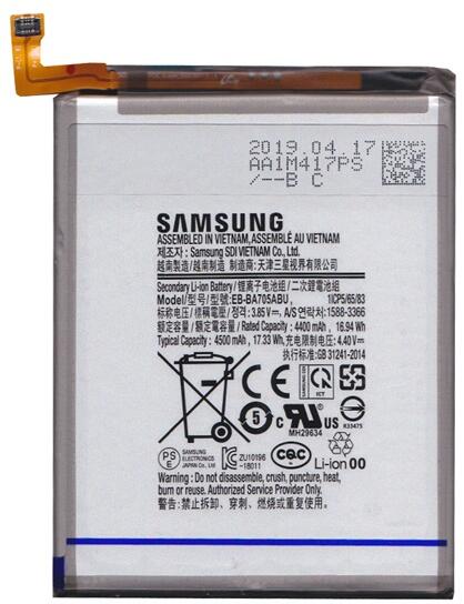 Samsung akku 4500 mAh LI-ION (belső akku, beépítése szakértelmet igényel)  Samsung Galaxy A70 (SM-A705F) (EB-BA705ABU / GH82-19746A) vásárlás, olcsó  Samsung Mobiltelefon akkumulátor árak, akciók