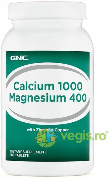 GNC Calciu 1000mg + Magneziu 400mg 180tb (Suplimente nutritive) - Preturi