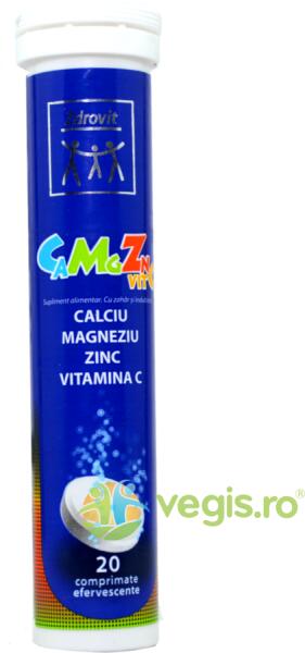 Zdrovit Ca+Mg+Zn+Vit C Efervescent 20cpr (Suplimente nutritive) - Preturi
